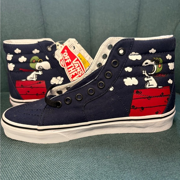 Vans Navy Snoopy High-Tops - Picture 3 of 4